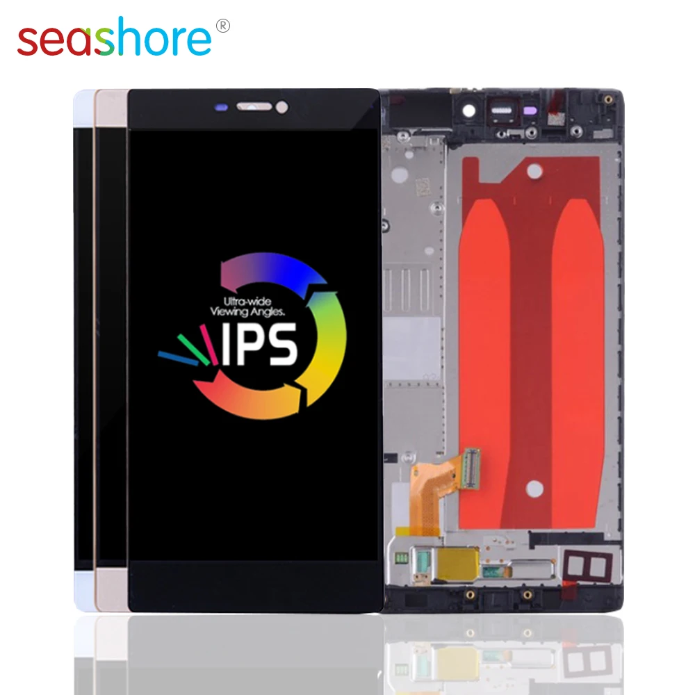 

100%New For HUAWEI P8 LCD Touch Screen Digitizer Assembly For Huawei P8 Display with Frame Replacement GRA-L09 GRA-UL00 GRA-L09