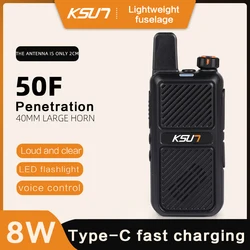 Walkie Talkie Portable Construction Ham Radio Stations Mobile Radio Uhf Scanner Function Transceiver Device Communicator KSUT