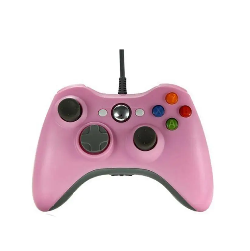 XRHYY Xbox 360 PC игровой проводной контроллер для microsoft Xbox 360 и Windows PC с двойной вибрацией эргономичный проводной игровой контроллер