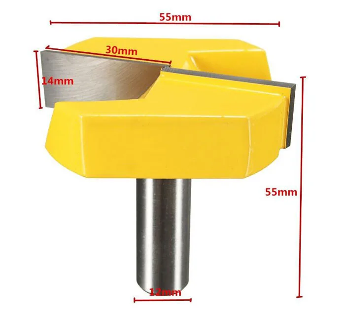 1 шт. 8 мм хвостовик большого диаметра деревообрабатывающий нож для чистки ДН Вольфрамовая сталь деревообрабатывающий фреза - Длина режущей кромки: 12mm shank