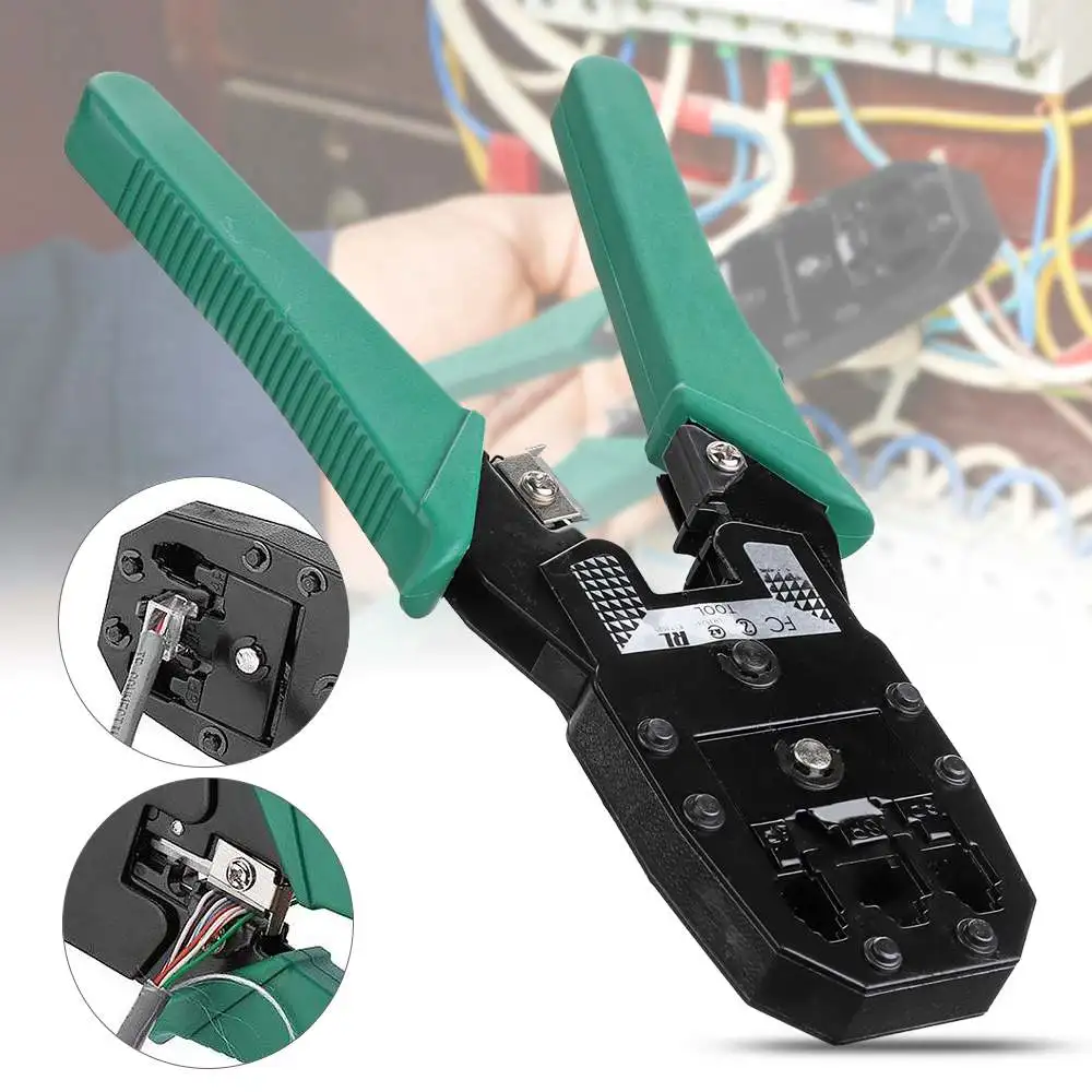 

RJ45 Network Cable Crimper Ethernet Network LAN Tool Kit Network Cable Crimper Crimping Plier Stripper PC Hand Tools Herramient