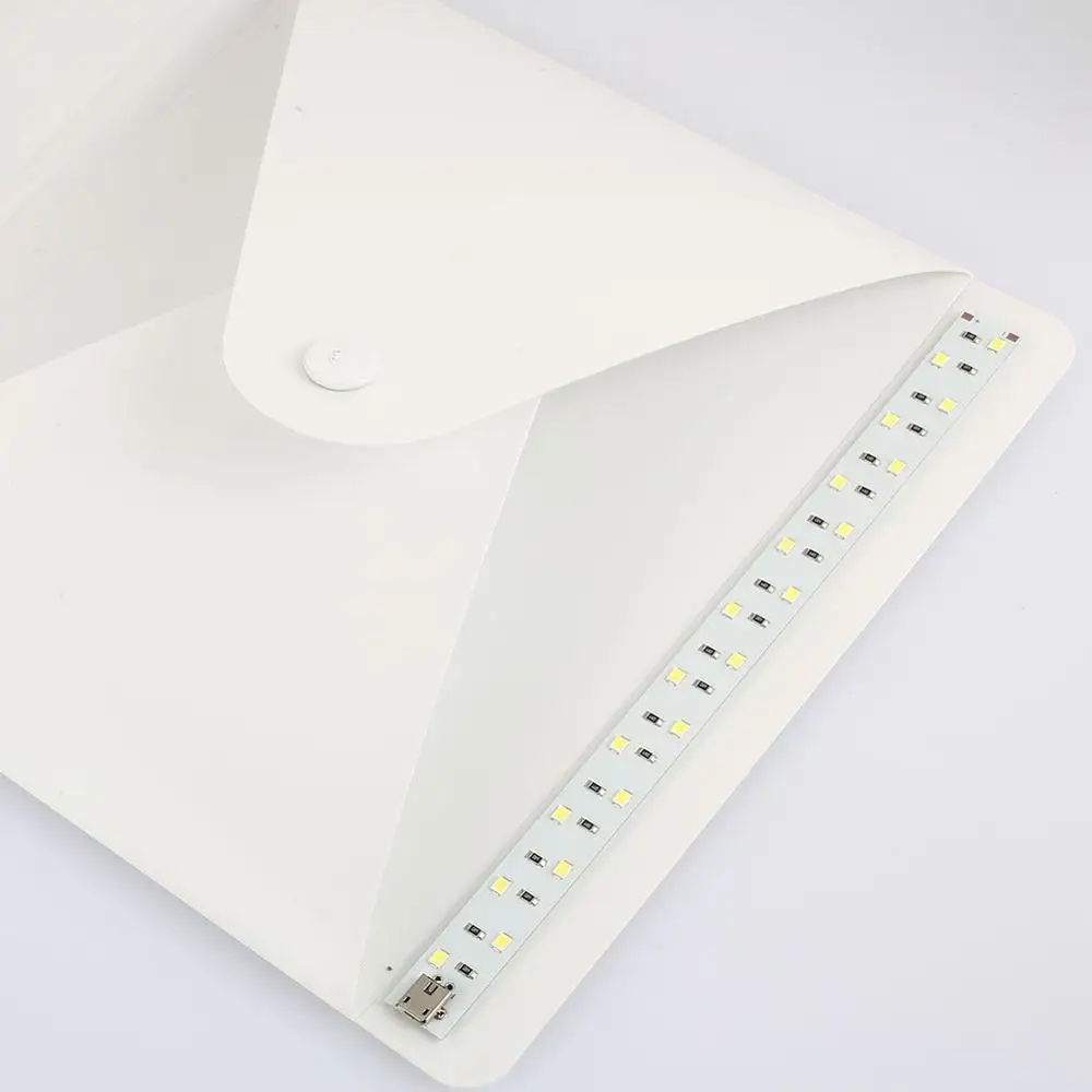 Esddi фотостудия светодиодный световой короб софтбокс свет смягчить фотографирование сложить прочный складной портативный USB ABS белый световой короб