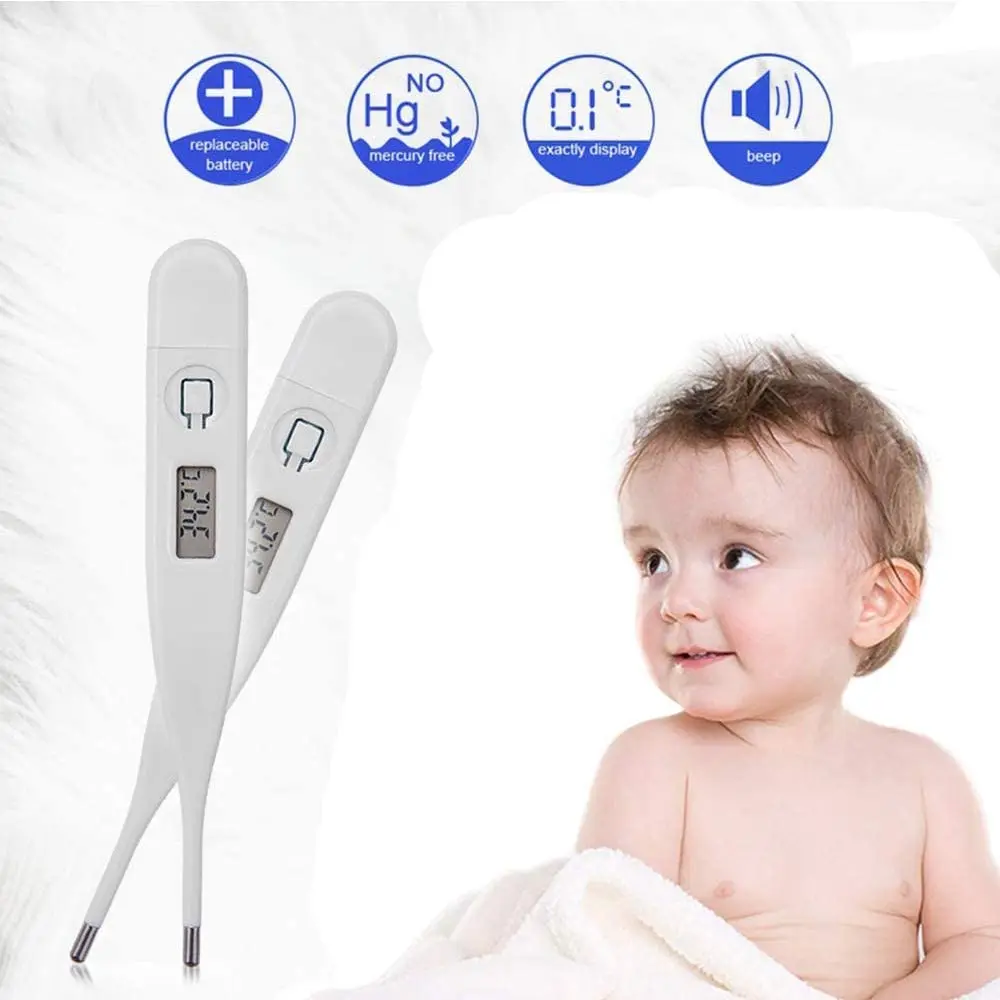 

Warmom Digital Medical Thermometer LCD Heating Thermometer Tools Baby&Adults Kids Thermometer Fever Temperature Measurement