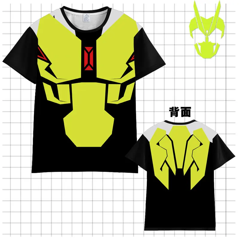 Аниме Kamen Rider Zero-One 01 Косплей Футболка Пуловеры короткий рукав Футболка Повседневная унисекс Топы