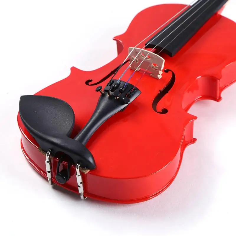 1/8 шина яркая акустическая Скрипка с канифоль чехол лук наборы глушителей яркая скрипка тренажер набор для музыкального Любителя студента