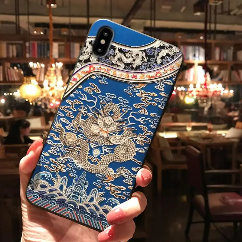 Для iphone 6/7/8plus11xr xsmax PA халат рельефный Чехол для мобильного телефона чехол Изысканная цветная картина шокированы вашу красоту - Цвет: Многоцветный