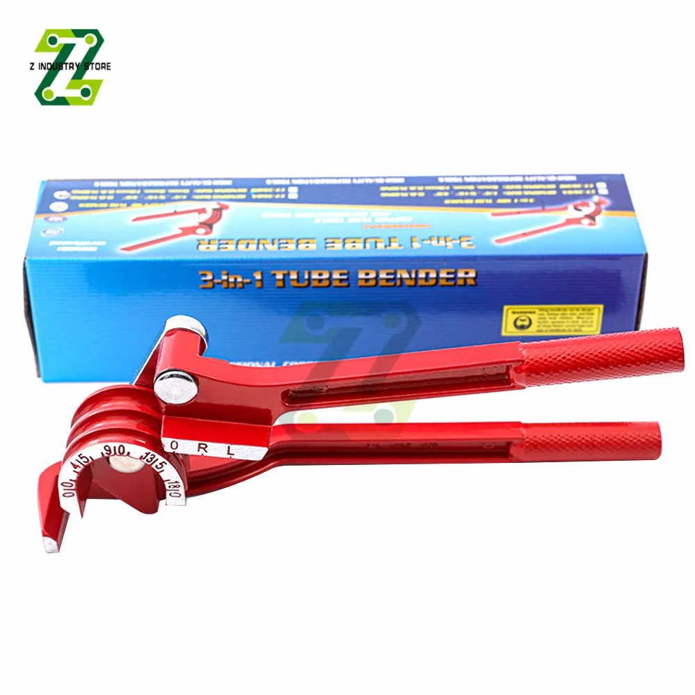 1/4" 5/16" 3/8" Brake Pipe Rolling Brass Copper Tube Pipe Manual Bending Tool Type Fuel Brake Pipe Bender Hand Tool