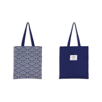 

10PCS / LOT Women Shopping Bag Eco Printing Hand bag Casual Female Reusable Large Capacity Shoulder Bag