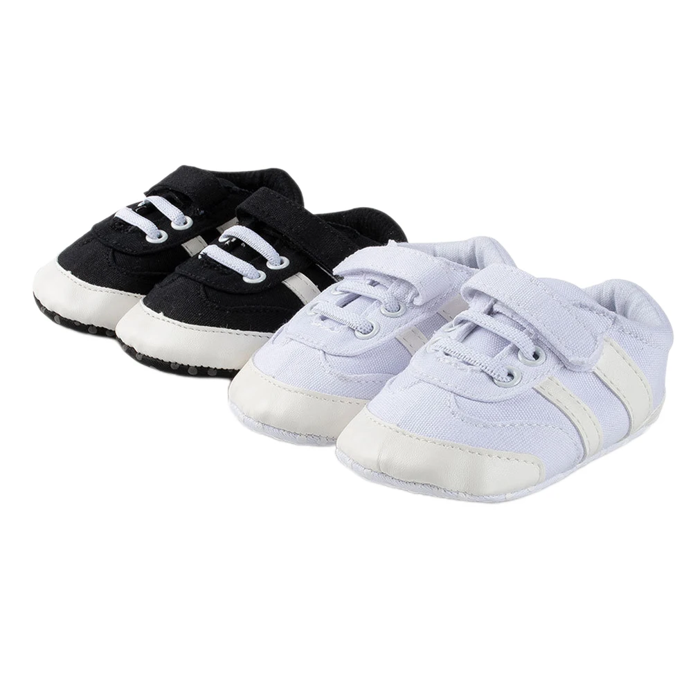 

AA Infant Baby Low Top Sneakers Fashion Striped Anti-Slip First Walkers Shoes for Infant Boys Girls