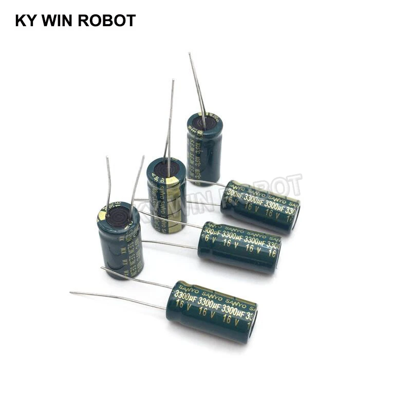 10 pcs Aluminum electrolytic capacitor 3300 uF 16 V 10 * 20 mm frekuensi tinggi Radial Electrolytic kapasitor electrolytic capacitor aluminum capacitor aluminum electrolytic capacitor