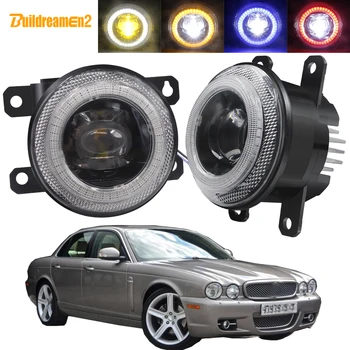 

2 Pieces Car LED Fog Light Assembly Angel Eye DRL Daytime Running Lamp 30W 8000LM 12V Styling For Jaguar XJ X358 2007 2008 2009