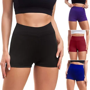 

Shorts women Hips High Waist Sports Shorts 1 Pack shorts feminino