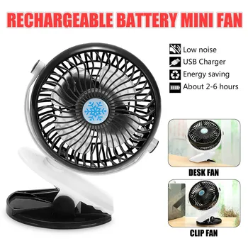 

New Mini Usb 5V 4W Home Appliances Portable Usb Charging Fan With Clip For Bedside Baby Stroller for Office Household Travel