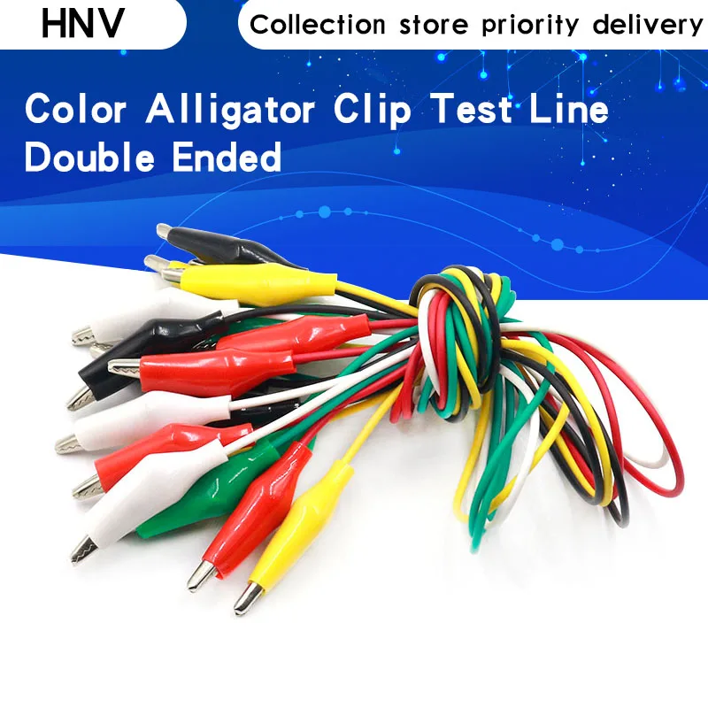 10pcs Alligator Clips Electrical DIY Test Leads Alligator Double ended