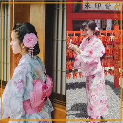 Традиционное японское кимоно японская одежда кимоно femme кимоно косплей японский стиль юката женское платье в азиатском стиле