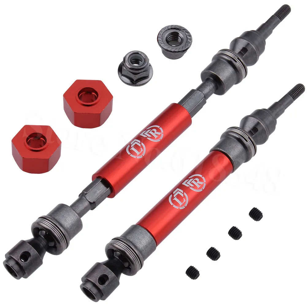 2 шт. сверхмощный передний Driveshaft в сборе замена CVD 6851R 6851X для Traxxas 1/10 Slash 4x4 грузовик