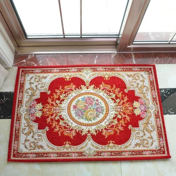 

Hall Mat Jacquard carpet Europe style Flower pattern Home use Shop use Living Room mat 50-200cm available Household floor carpet