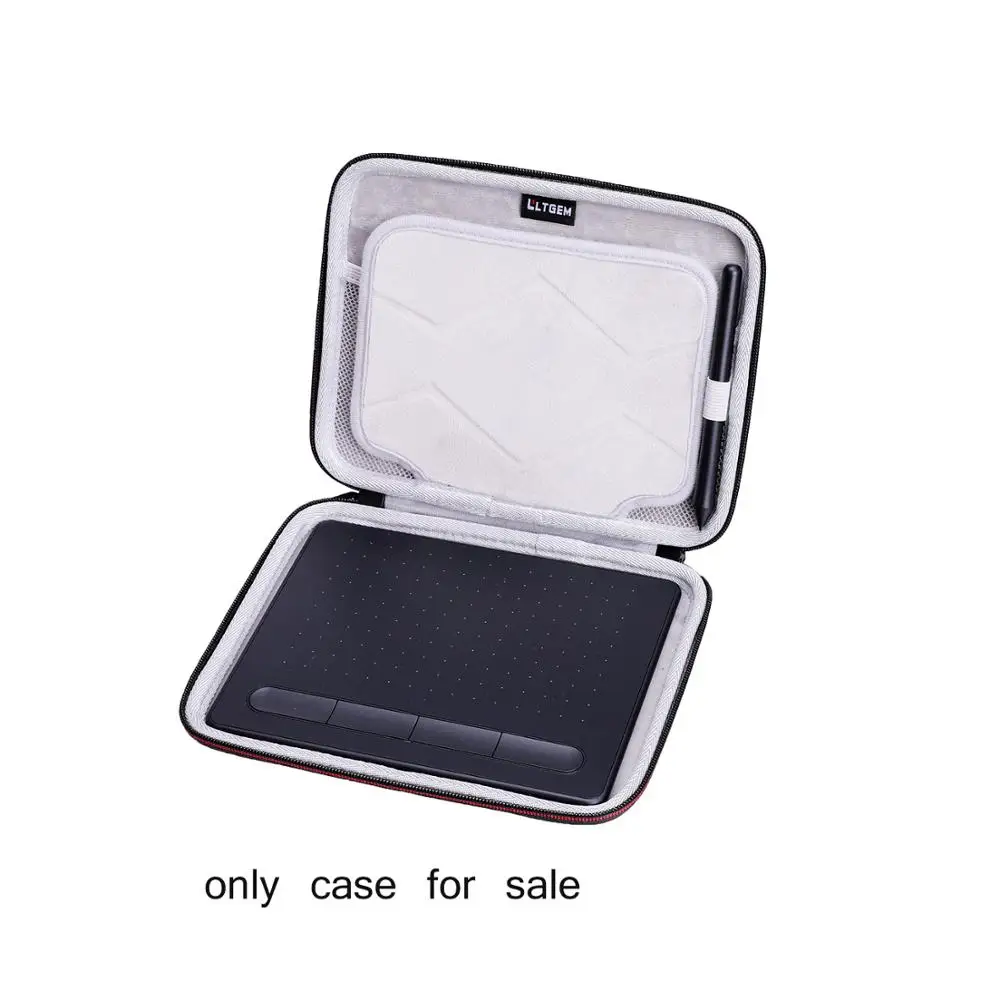 LTGEM Waterproof EVA Hard Case For Wacom CTL4100 Intuos Graphics Drawing Tablet carrying hard case