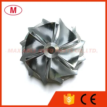 

T25 445436-0007 47.19/60.13mm 6+6 blades Turbo Billet compressor wheel/Aluminum 2618/Milling wheel for turbocharger Cartridge