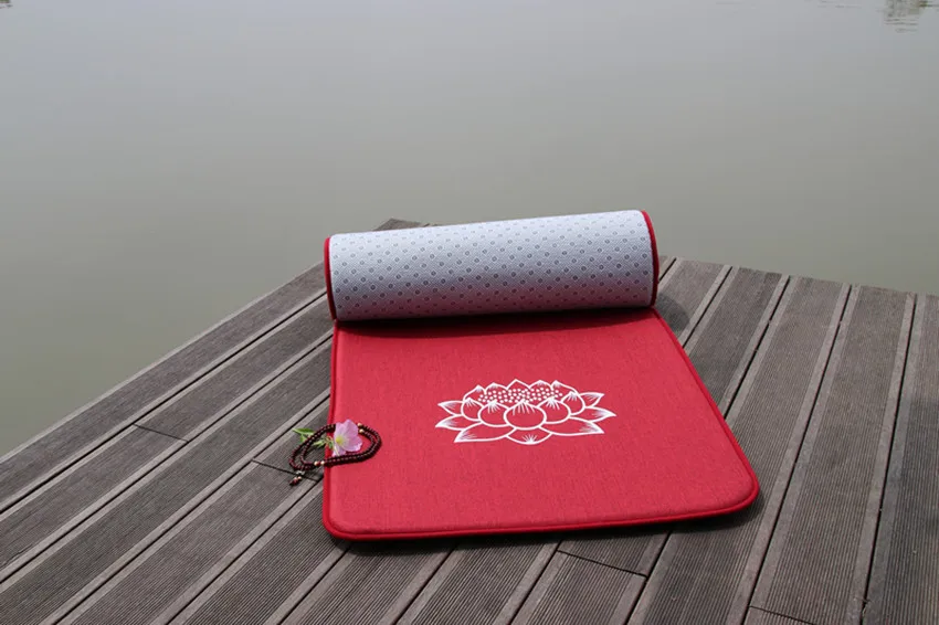 Всесезонный Коврик для медитации из стекловолокна, подушка для поклонения 108, коврик для Будды, супер гладкий Коврик для йоги, Подушка 60*250 см - Color: 60X200CM
