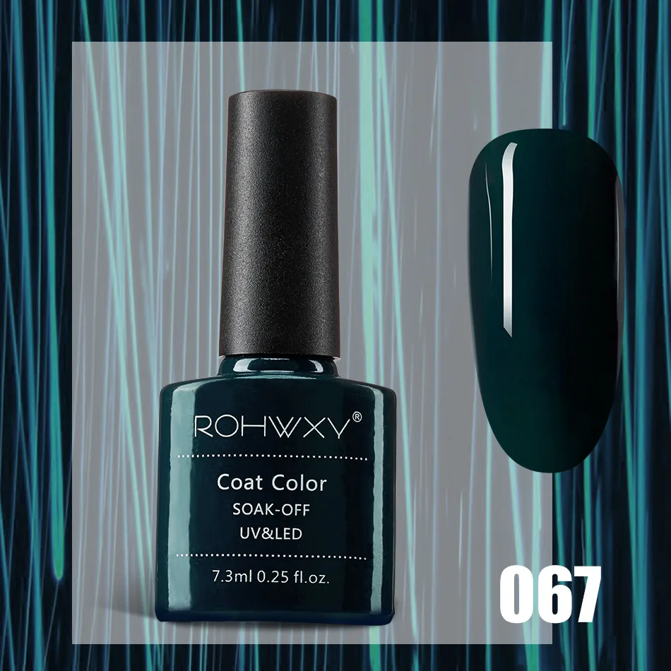 ROHWXY 7,3 мл Гель-лак для ногтей УФ светодиодный лак для ногтей все для маникюра Гель-лак впитывающийся Гибридный Гель-лак для самостоятельного дизайна - Цвет: 67
