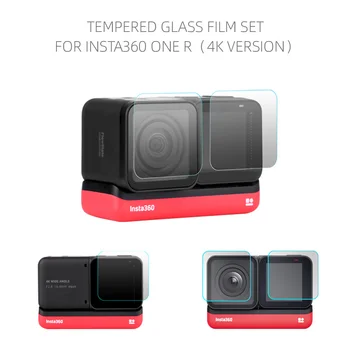 

9H Tempered Glass Protective Film for Insta360 One R Camera Screen Film 4k Lens HD Protector Anticrack Sports Camera Accessories