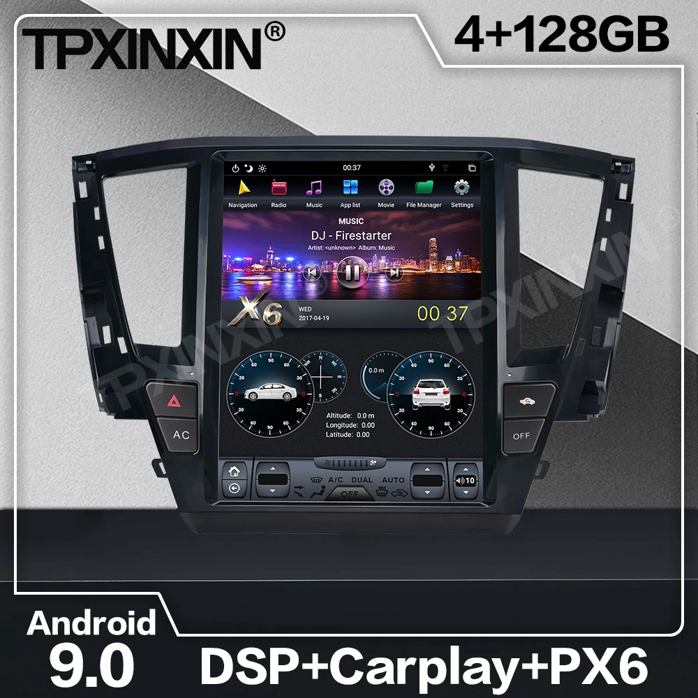 128G Tesla Screen Carplay Android Car Radio 2 Din Stereo Receiver For Mitsubishi Pajero Sport 2020 GPS Audio Recorder Head Unit