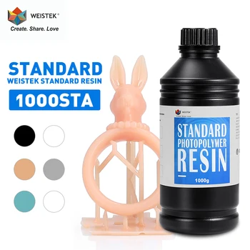 

WEISTEK 3D 405nm 1000g/1kg Rigid UV Sensitive Resin For Photon Mono LCD Printer Jewelry Toy Model Printing