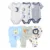 6/9PCS Baby Girl Clothes Newborn Unisex Solid Bodysuits+Pants Cotton Baby Boy Clothes Short Sleeve Girls Baby Clothing Cartoon 24