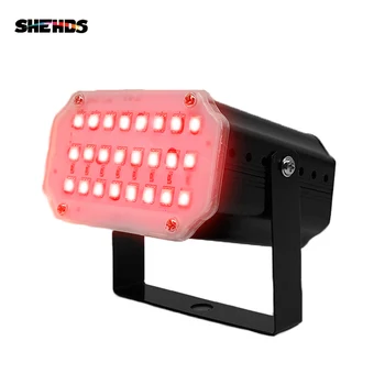 

Mini LED 24x1W RGB Strobe Flash Light 24 LED Cast Aluminum Black Shell Stage Lighting DJ Disco for Family Birthday Party KTV