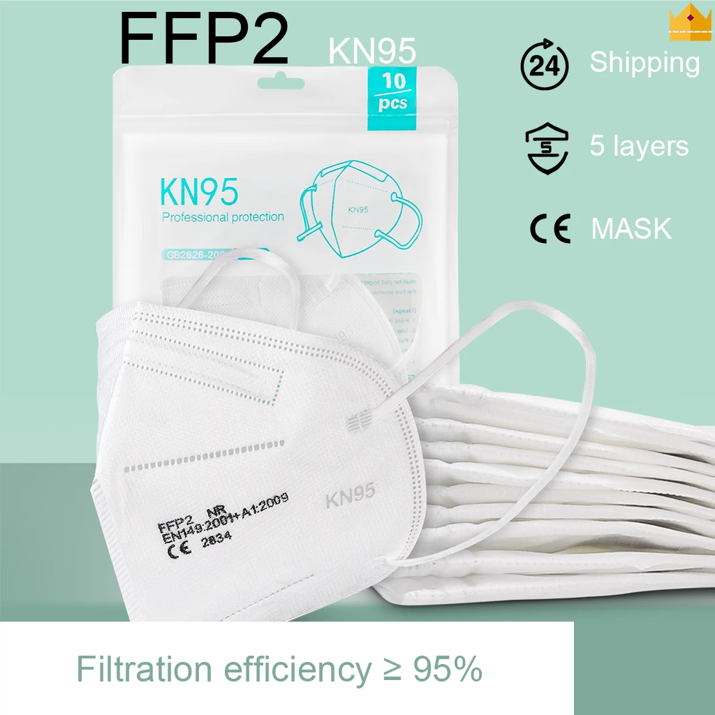 Маска для лица CE FFP2 многоразовая маска KN95 рта FFP2MASK пылезащитный респиратор Kn95Mask