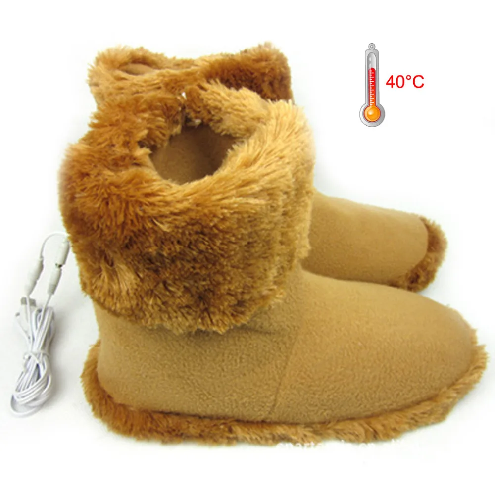 Winter Warme Zachte Voetenwarmer Elektrische Verwarming Met USB Oplaad #4N26 (3)