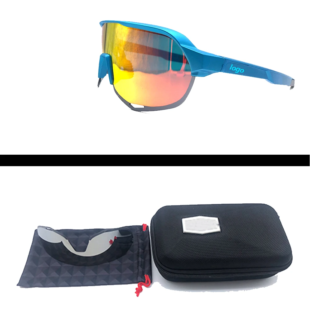 100 S2 3 линзы Поляризационные уличные спортивные велосипедные солнцезащитные очки Gafas ciclismo MTB очки для велоспорта очки для рыбалки Peter speed daler - Цвет: colour 20