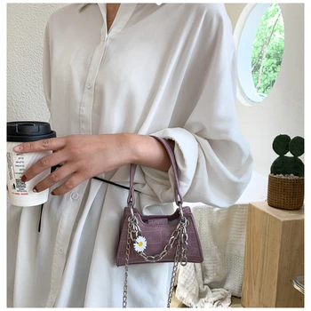 

Mini Portable Women Bag Pu Leather Crossbody bag for Fashion Women Messenger Bags Chain Strap Shoulder Bag Small Flap Bag