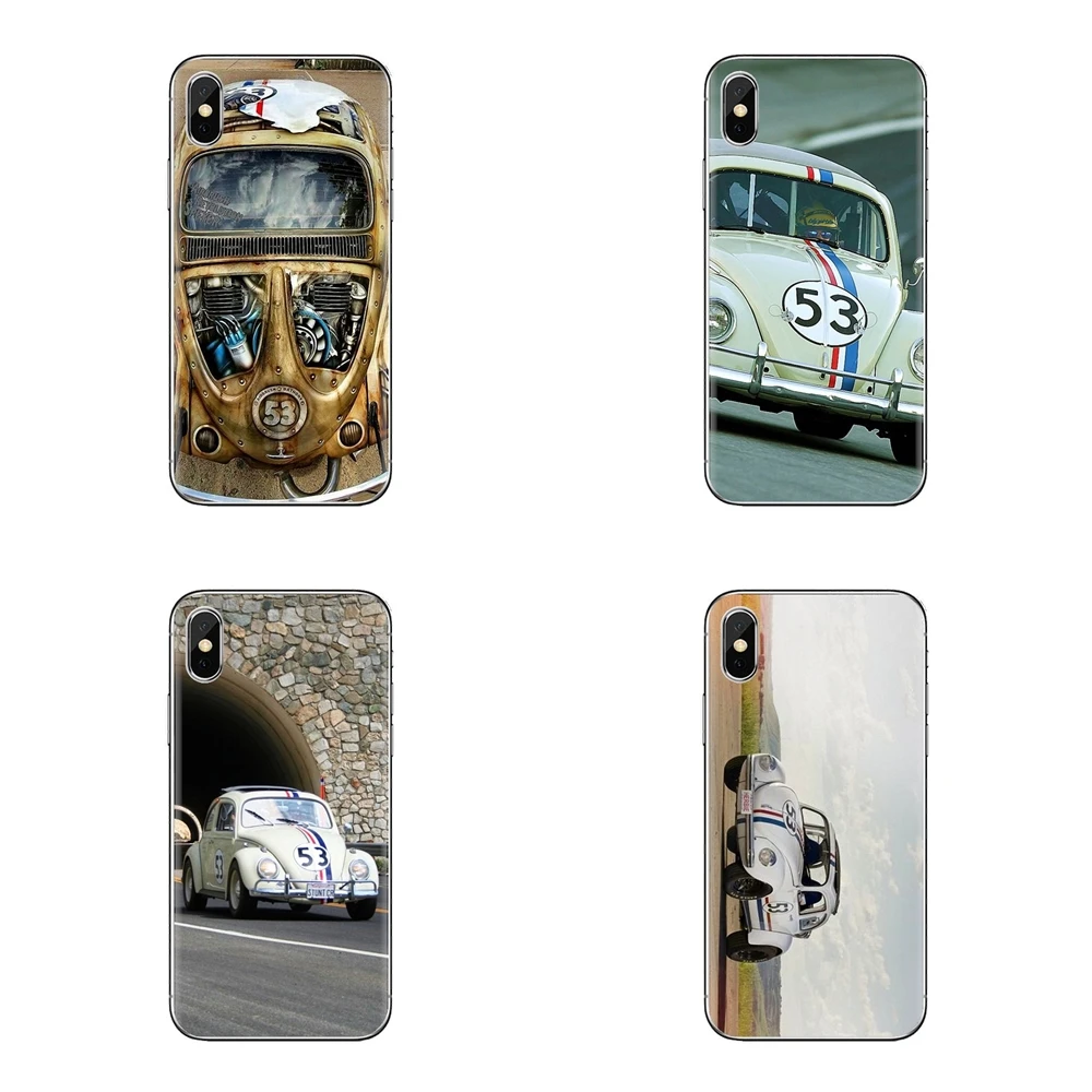 Herbie 53 VW жук Жук шаблон Силиконовый чехол для iPod Touch Apple iPhone 11 Pro 4 4s 5 5S SE 5C 6 6S 7 8 X XR XS Plus