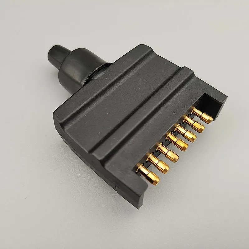 7 Pin Flat Male Female Trailer Connector Plug Socket Boat Caravan Motorhome Car Auto Truck RV Parts Camper Accessories