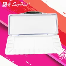 Превосходное уплотнение водяного Цвет Палитра для рисования 18/23/32 сетки откидная крышка увлажняющий Пластик воды Цвет художественная палитра