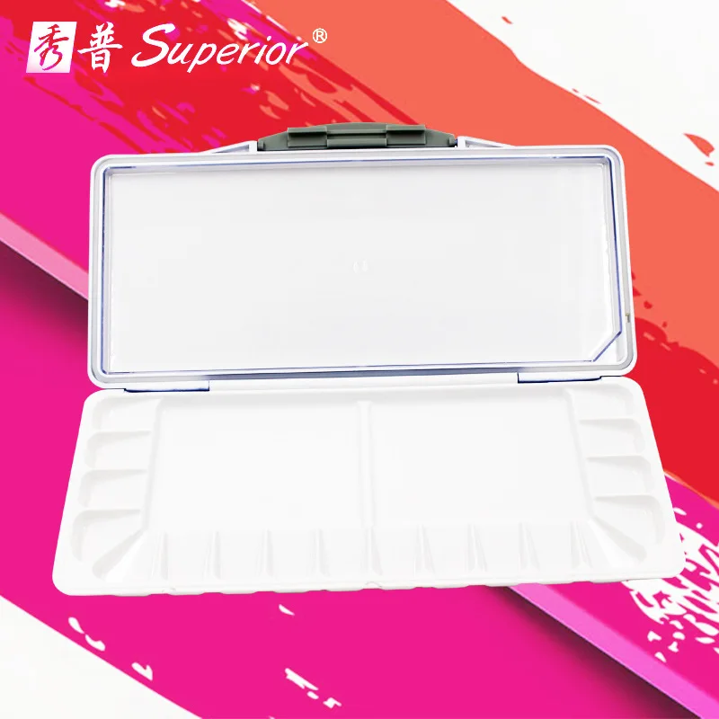 Superior Seal Water Color Painting Palette 18/23/32 Grids Flip Cover Moisturizing Plastic Watercolor Art Box | Канцтовары для офиса