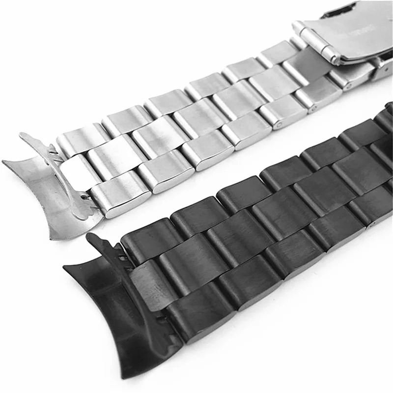 Браслет из нержавеющей стали для наручных часов Seiko SKX007 SKX009 SKX011 сменный изогнутый