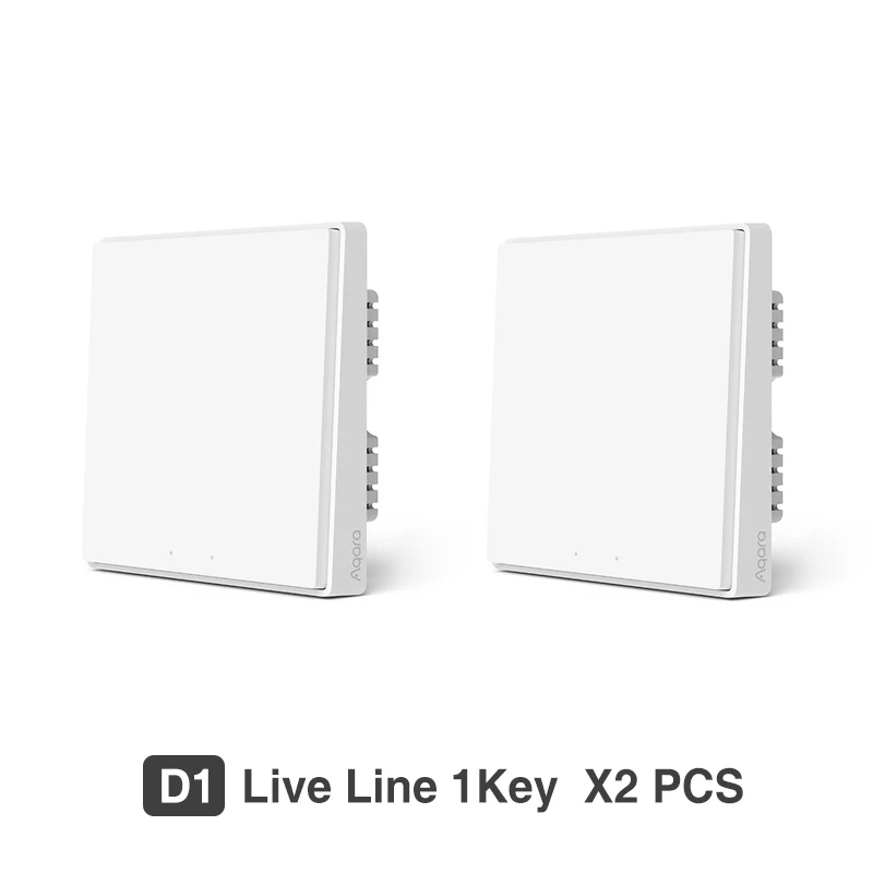 Aqara D1 Smart Switch Wireless Switch Single Fire Wire ZigBee Wireless Wall Switch Smart Home Light Control For Mihome App 