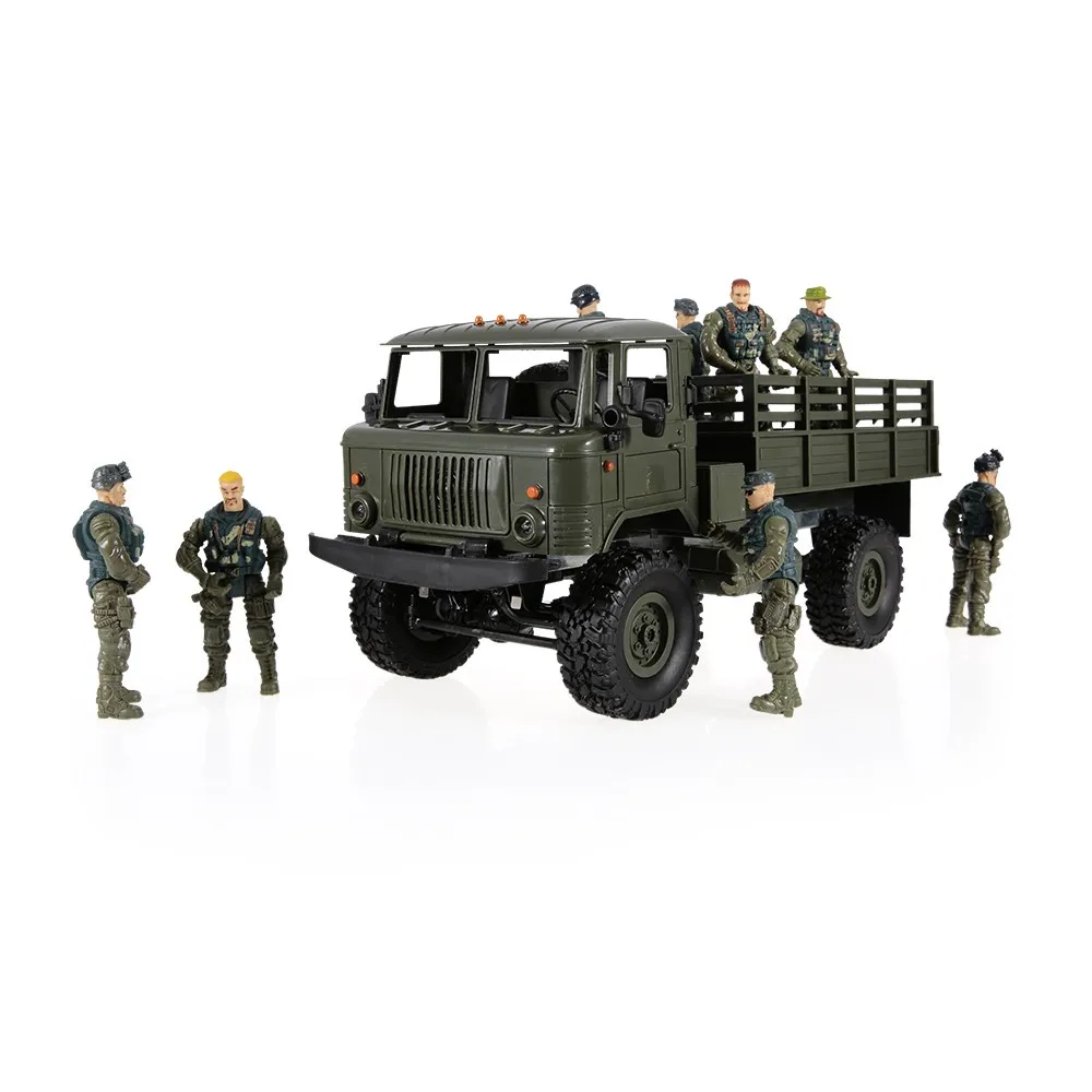 WPL B 24 1/16 2 4 GHz военный грузовик RC внедорожный армейский автомобиль электрический с