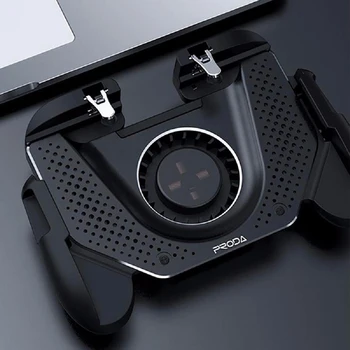 

For PUBG Game Controller Gamepad Joystick L1 R1 Cooling Fan Metal Trigger Fire Shooting Gamepad For IOS Android Mobile Phone