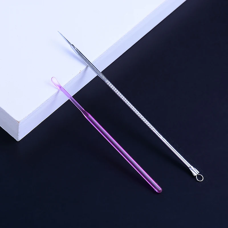 2pcs Blackhead Remover Acne Blackhead Vacuum Comedone Belmish Extractor Pimple Remover Tool Spoon for Face
