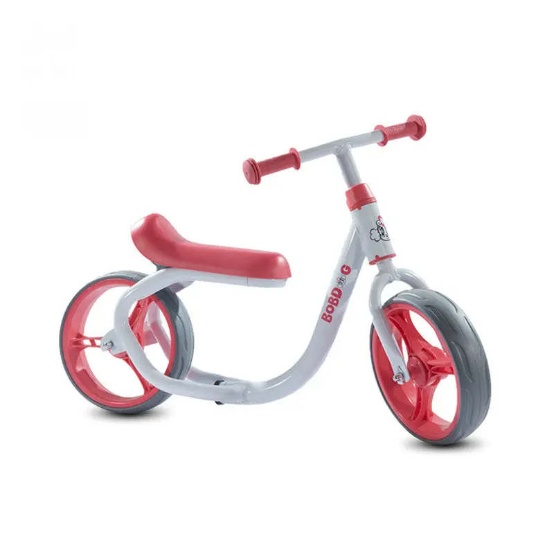 12 дюймов Нет Педали баланс велосипед, детский велосипед без педалей, 2 колеса детский велосипед баланса, милый детский велосипед стальная рама - Цвет: Розовый