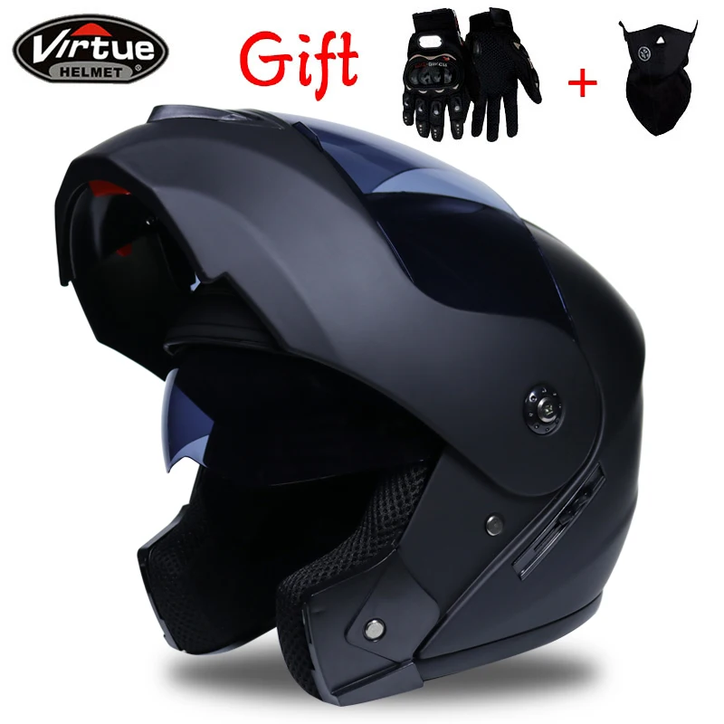 

2019 Professional Racing helmet Modular Dual lens Motorcycle Helmet Flip Up Helmet Safe helmets Casco capacete casque moto S-XL
