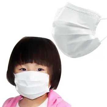 

20Pcs 3 layer Disposable Elastic Mouth Soft Breathable Blue Soft Breathable Flu Hygiene Child Kids Face Mask Dropshipping