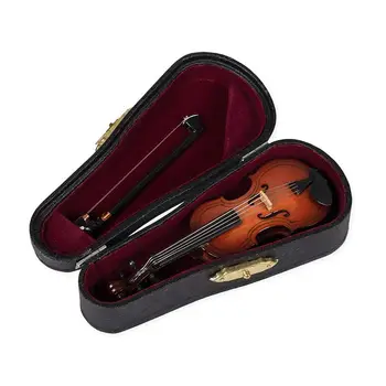 

Gifts Violin Music Instrument Miniature Replica with Case, 10x3.5cm