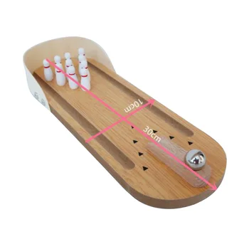 

Bird Trick Training Toys Wooden Mini Desktop Bowling Parrot Toys Education Play Toys 10 X 30cm High Quality Toys F25