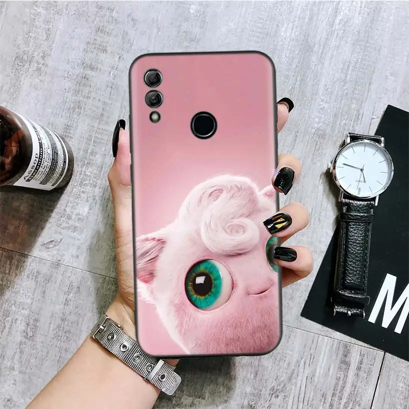 BA143-3 Пикачу фильм черная крышка чехол для телефона для huawei Y9 Y5 Y6 Y7 Honor 10 9 Lite 9X8X8 S 8A фотоаппаратов моментальной печати 7S 7A 10i 20i V20 Coque Капа - Цвет: BA143-3
