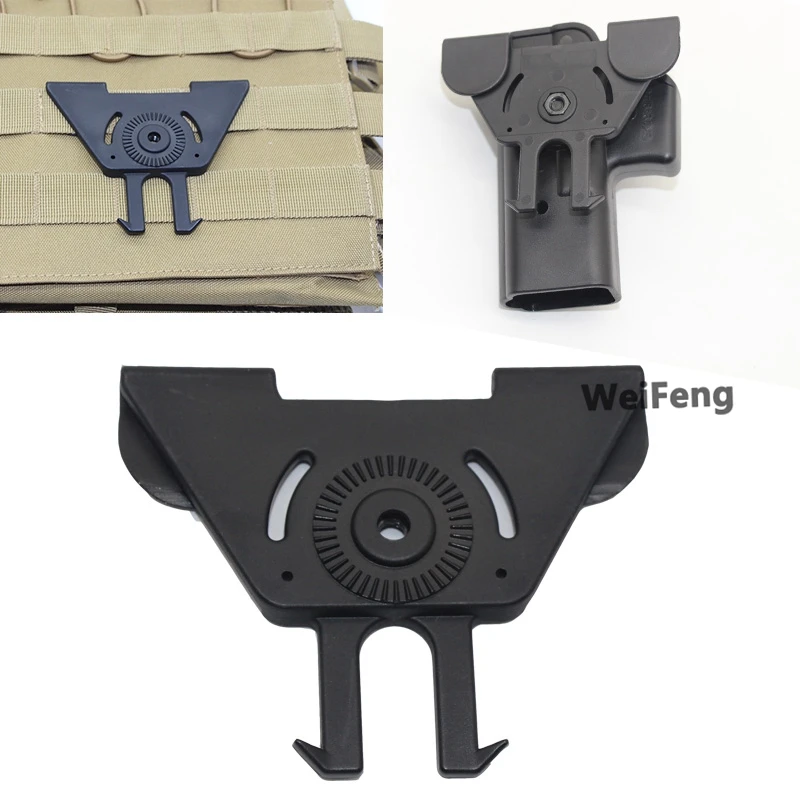 Hunting Gun Magazine Holster Molle Attachment Plate Carrier for Glock 17 M9 Sig P226 Pistol Paddle Armor Load Vest Accessories pistol holster gun holster gun accessories hunting holster